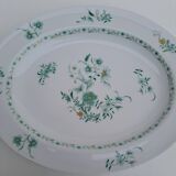 Plat ovale en porcelaine de Limoges Bernardaud modèle Pékin