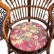 Emmanuelle rattan armchair Peacock 1960