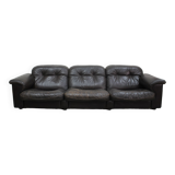 1970s  De Sede Adjustable Brown Leather 3-Seater Sofa  DS-110 James Bond