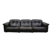 1970s  De Sede Adjustable Brown Leather 3-Seater Sofa  DS-110 James Bond