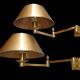 Pair of Empire pine cone gilded metal articulated wall lights