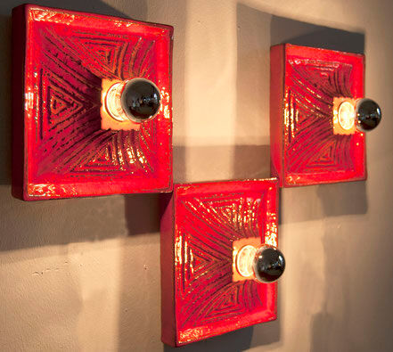 Wall lamps of the years 70
