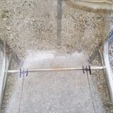 Set of 8 70s chrome chairs and smoked plexi