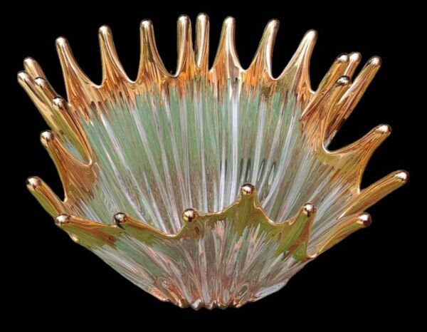 Ancienne grande coupe vase cristal de Bayel