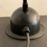 Articulated and adjustable black metal lamp
