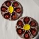 Set of 2 Vallauris ceramic oyster plates serving dishes