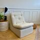 Vintage boucle armchair in ecru – 1970s / cosy design