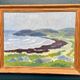 Original Swedish Oil on Panel – “Coastal Landscape” by Curt Rydell – Signed – Vintage & Framed – 33 × 40 cm (13" × 15.7")