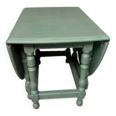 Green gateleg folding coffee table