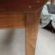 Old solid wood bistro table