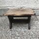 Tabouret marche pieds en bois ancien