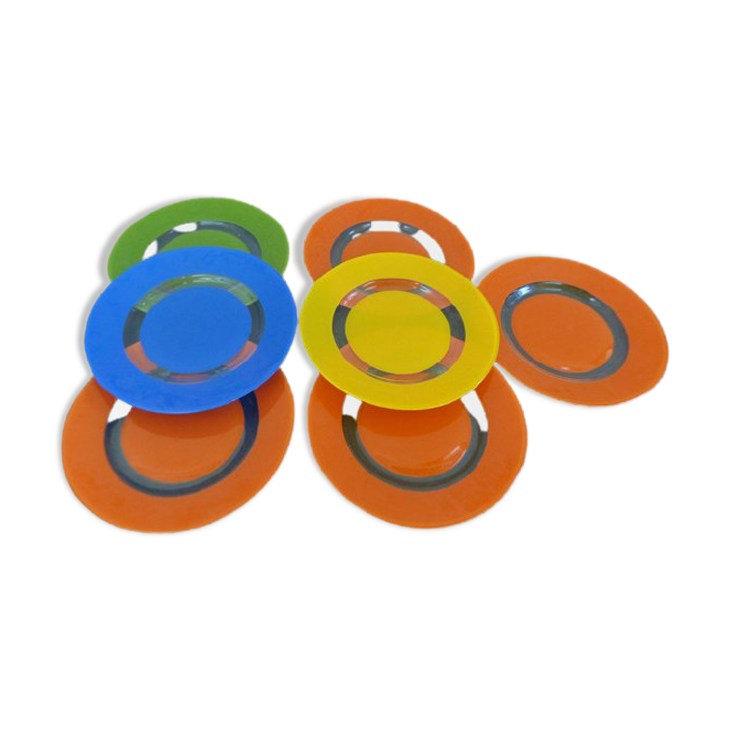 Plates Arcopal color 70s