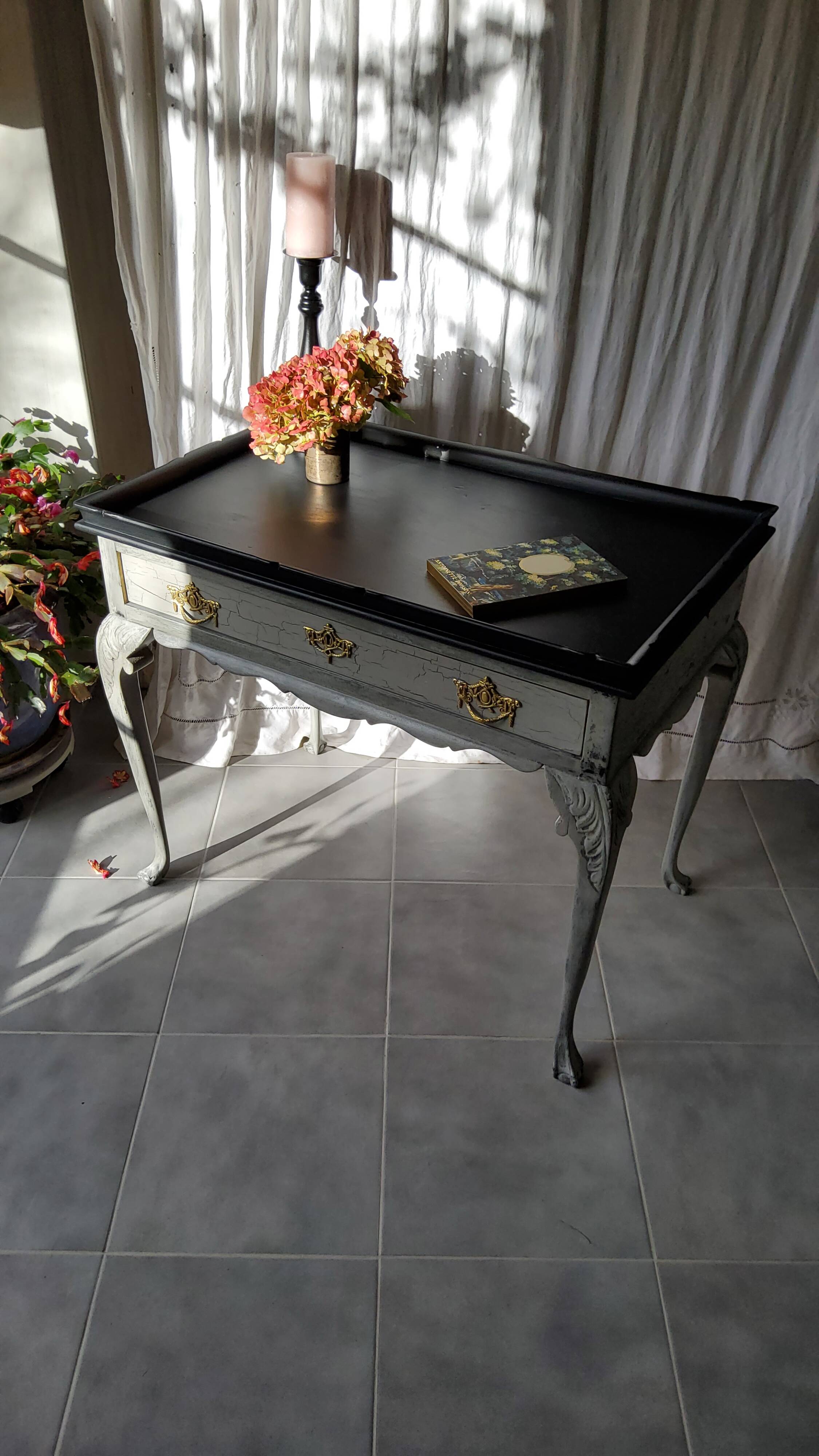Patinated tea table