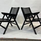 Niko Kralj Slovenian Rex Plywood Folding Chair for Stol 1950s in Black