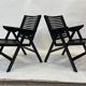 Niko Kralj Slovenian Rex Plywood Folding Chair for Stol 1950s in Black