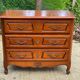 Commode en bois massif 3 tiroirs Louis XV