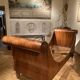 Set of 19th Century Italian Empire Flamed Walnut Sleigh Beds or Daybeds