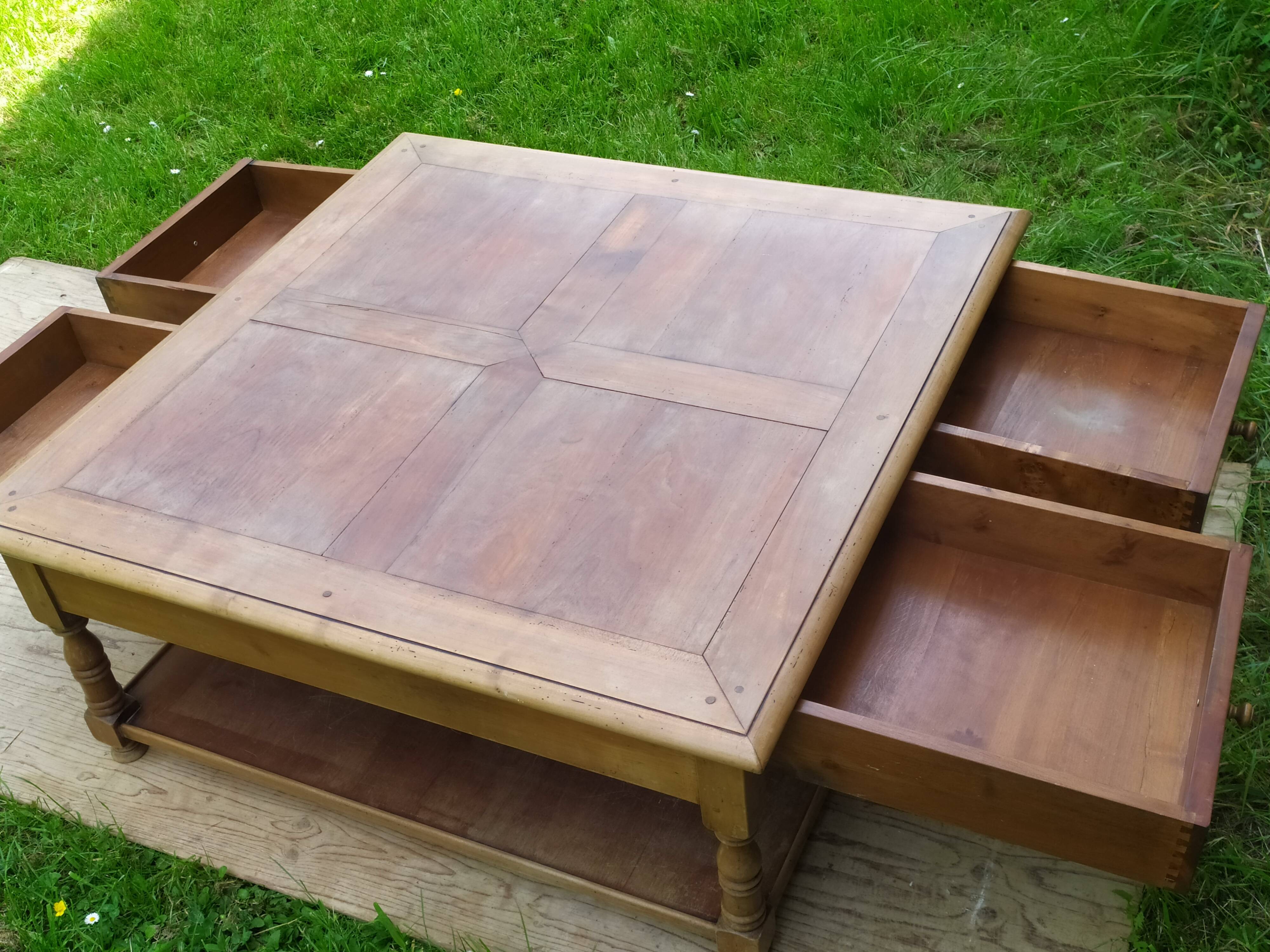 Cherry wood coffee table