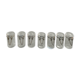 Lot of seven small vintage jars