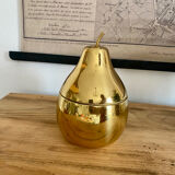 Vintage golden ice cube pear