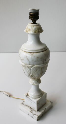 Lampe en marbre néo-classique, Italie, début XXème