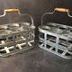Metal bottle basket