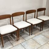 4 vintage Scandinavian teak chairs by Johannes Andersen 1960