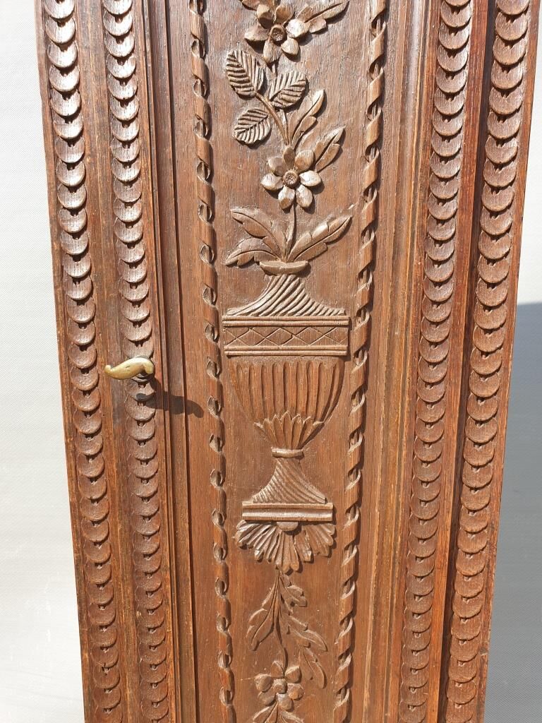 Nineteenth century clock library trapeze shape