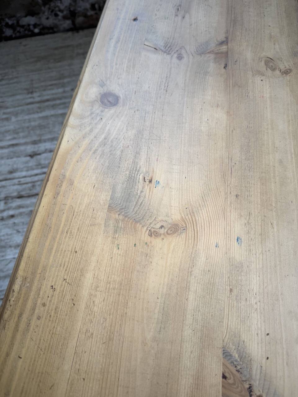 Blonde walnut desk and pine top 1900