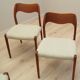 Set of four teak chairs, Danish design, 1960s, designer: Niels Otto Møller
