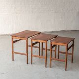 Set of 3 nesting tables ‘AT-40’ by Hans Wegner