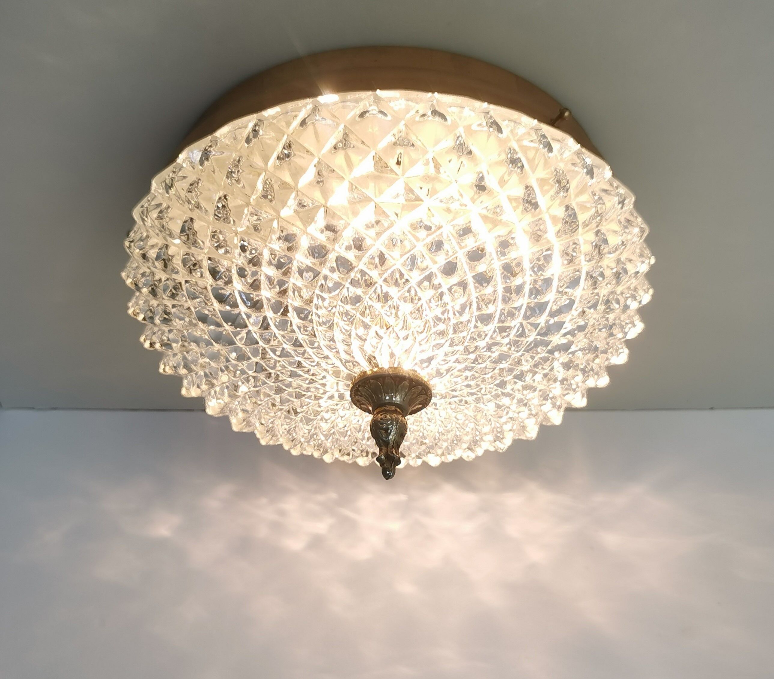 Ceiling lamp cut glass