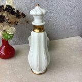 3 porcelain biscuit bottles from La Couleuvre art deco