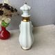 3 porcelain biscuit bottles from La Couleuvre art deco