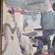 Marcel Saint-Jean (1914-1994) oil on paper - 29 x 65 cm "the red house"