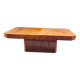 Elm burl coffee table, 1970s