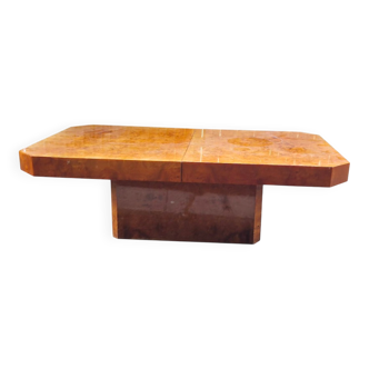 Elm burl coffee table, 1970s
