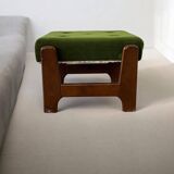 Vintage green step stool / pouf / kitchen step stool