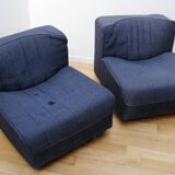 5 chauffeuses vintage, Mobilier International