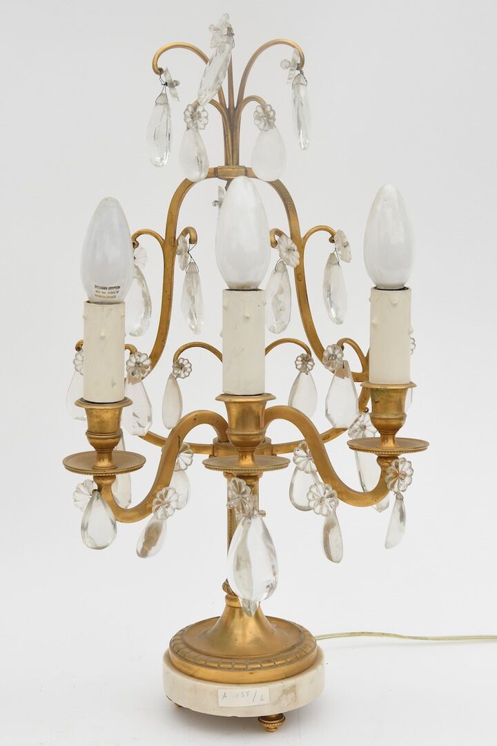 Pair of girandoles with tassels