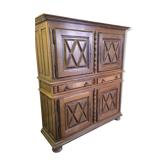 Ancien buffet d'antiquaire Louis XIII chêne massif