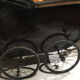 Landau of the years 1920-1930 in wood and leather