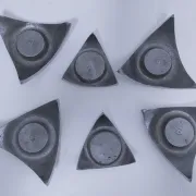 six bougeoirs tripodes aluminium design 90