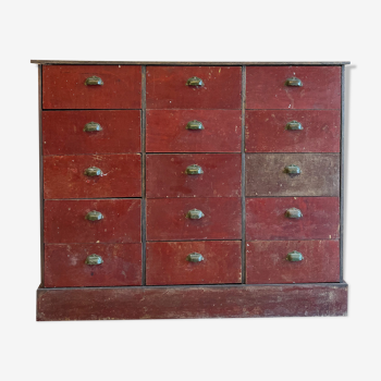 Workshop trade furniture patina red patina