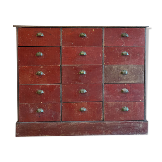 Workshop trade furniture patina red patina