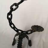 Brutalist style candlestick holder