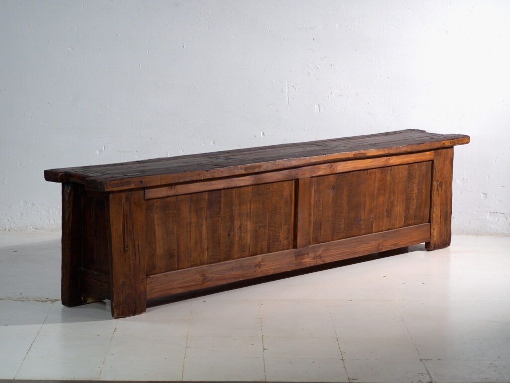 Antique carved enfilade in fir wood – China, circa 1900