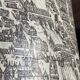 Metal wastepaper basket with Paris decor