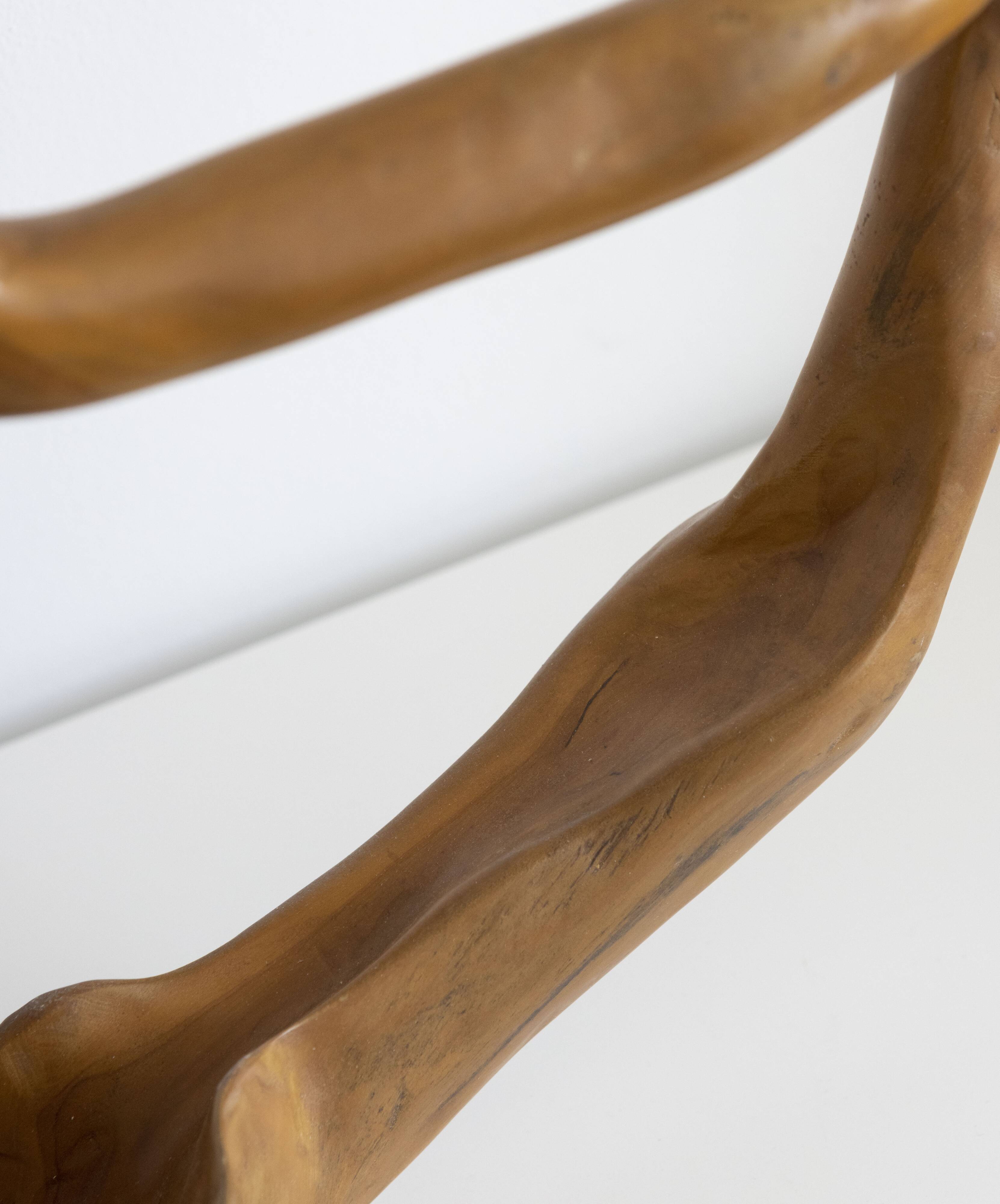 Brutalist fruit cup olive wood