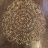 Old 18th century case in studded leather